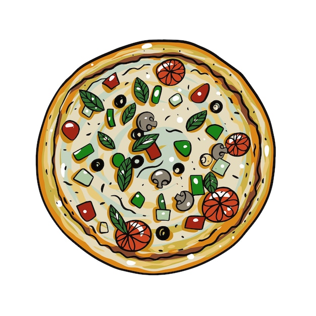 whole pizza - Clip Art Library