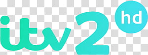 ITV2 HD logo in teal on transparent background