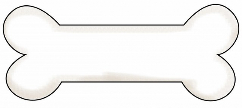 Dog Bone Clipart - Free Printable Bone Shape for Pet Projects