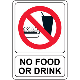 No Food or Drink Sign - Prohibition Symbol for Public Areas