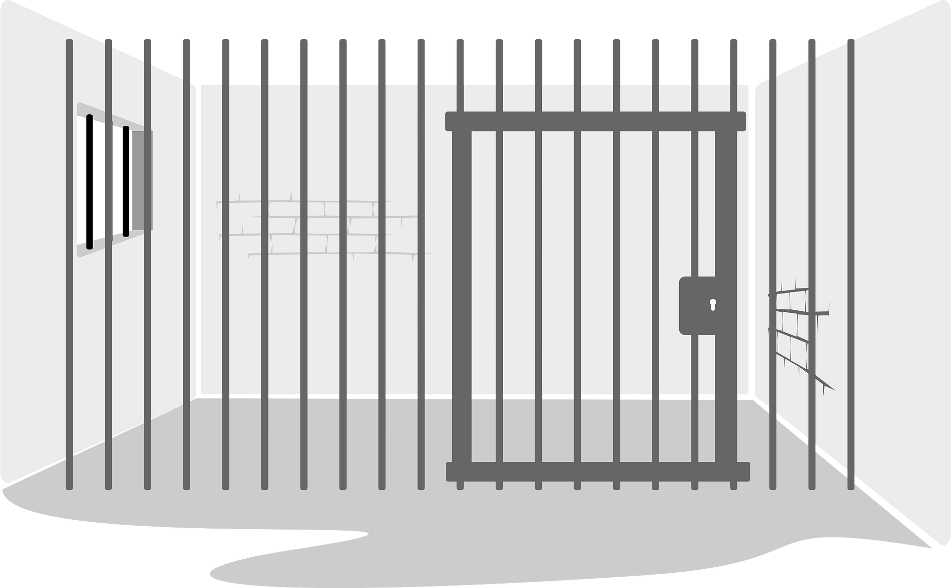 Prison Cell Illustration - Secure Confinement Design