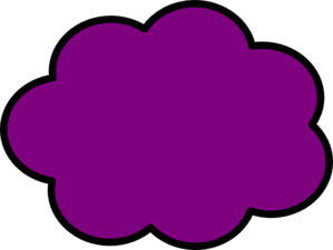 Purple Cloud Graphic - Free Vector Illustration for Web & Print