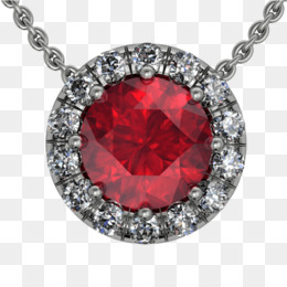 Ruby Heart Jewelry Icon. Realistic Illustration Of Ruby Heart 