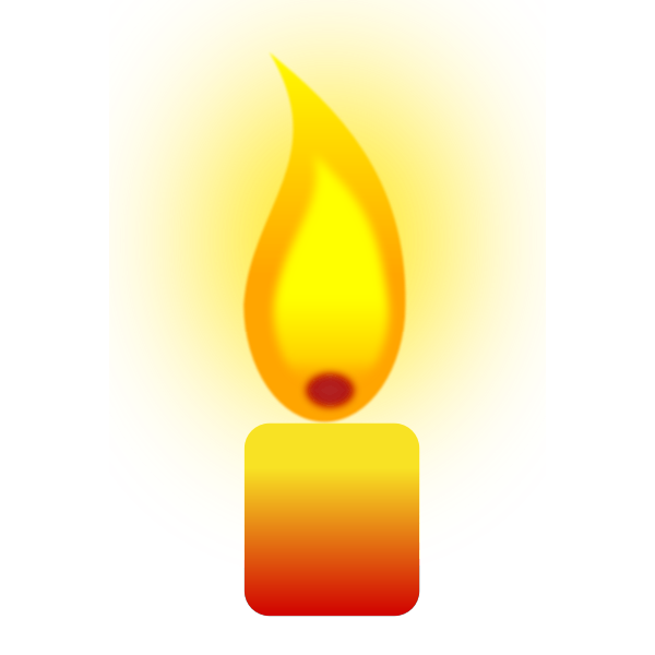 Candle Flame Icon - Symbol of Light, Hope, and Warmth