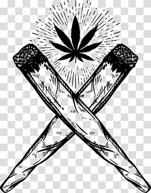 Cannabis Joint Illustration - Vintage Sketch Art for Culture & Lifestyle Sites