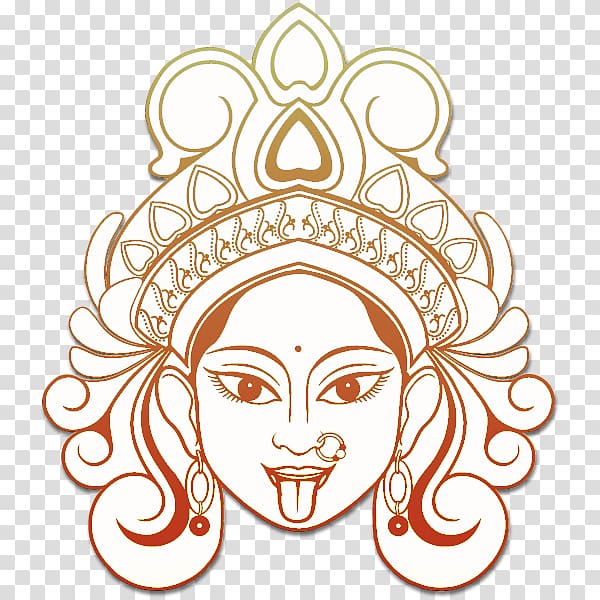 Isolated Goddess Kali Maa Face Icon In Flat Style 24972827 Vector Art at  Vecteezy