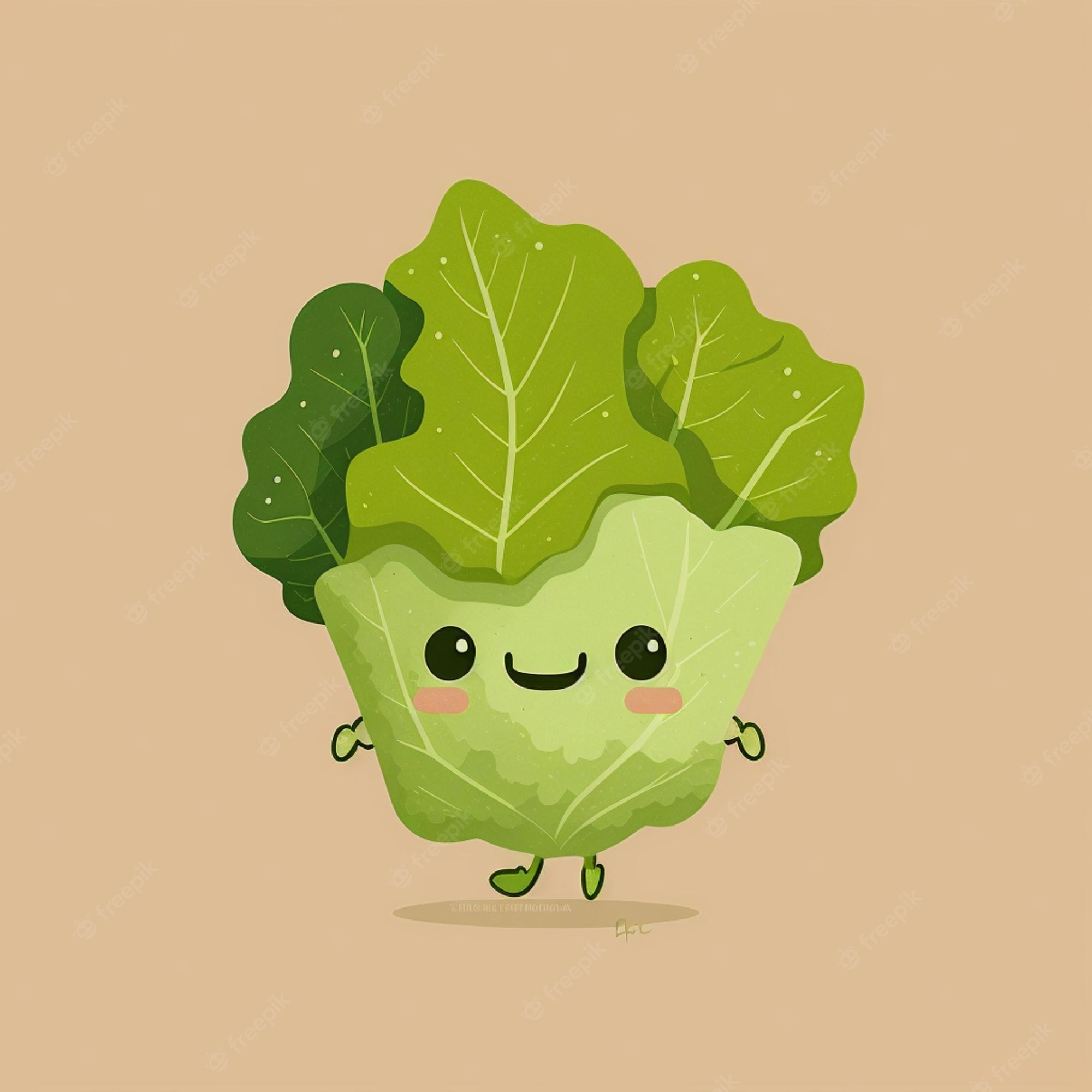 Lettuce cartoon. Illustration of lettuce that contain a lot of - Clip ...