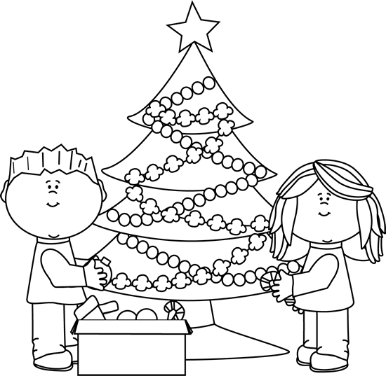 Free Christmas Tree Coloring Page for Kids - Printable Holiday Activity