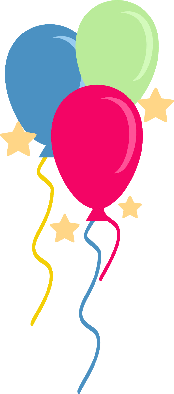 Festive Balloons Clipart - Free Download for Birthday & Celebration Designs