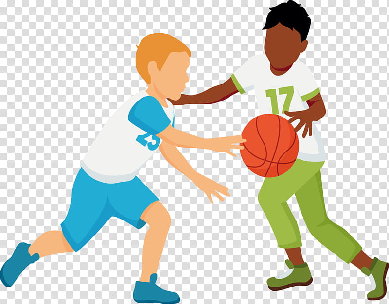 Basketball Clipart-cute Boy bouncing a basketball with one hand