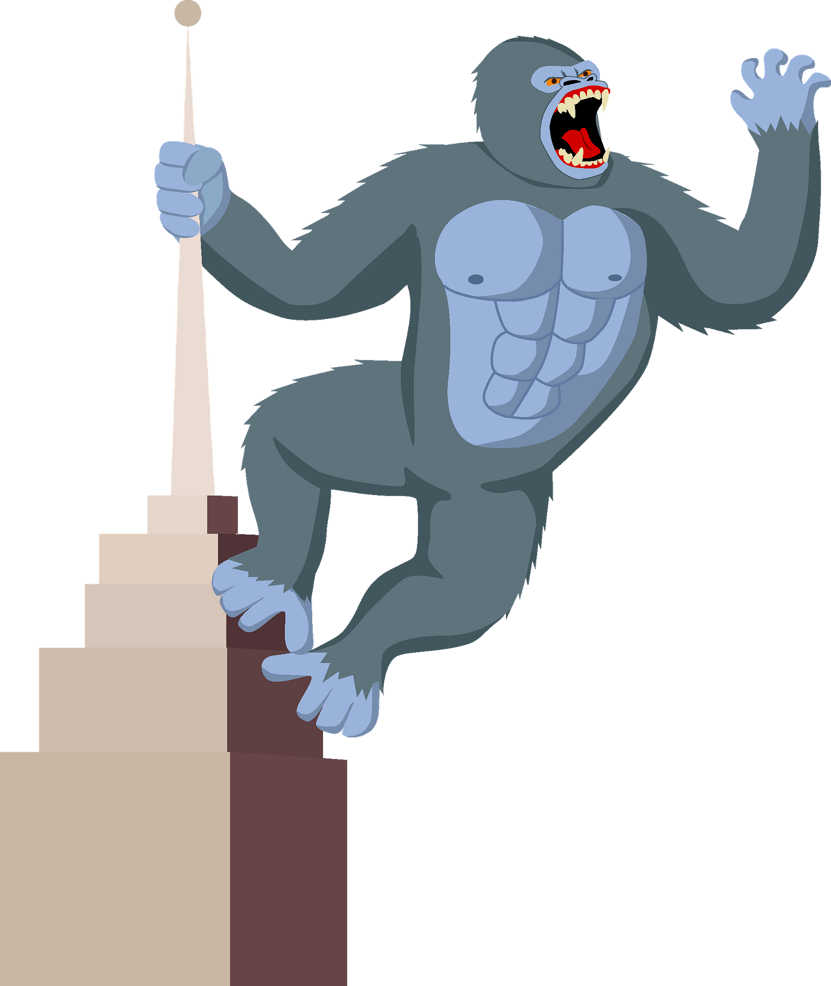 Gorilla King Kong PNG - Free Download in 2023 | King kong art - Clip ...