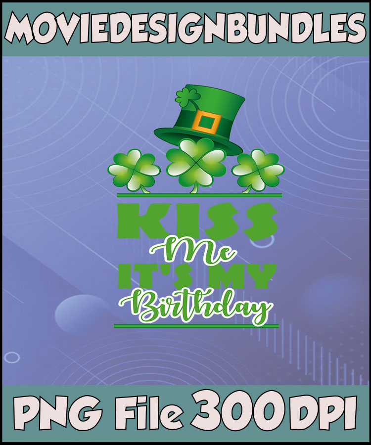 St. Patrick’s Day Birthday PNG Design - 300 DPI High-Resolution Graphic