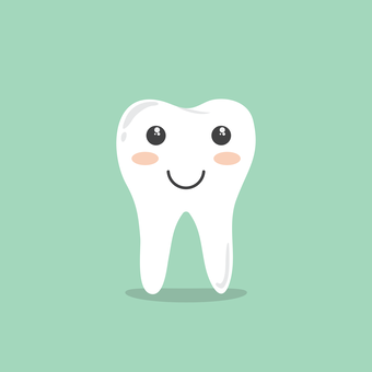 Friendly Cartoon Tooth Illustration for Dental Health Content