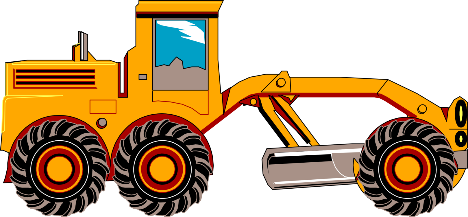 Construction Machine and Equipment Clip Art for Scrapbooking Card ...