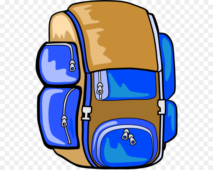 Durable Hiking Backpack - Blue & Brown Outdoor Gear for Adventure Seekers
