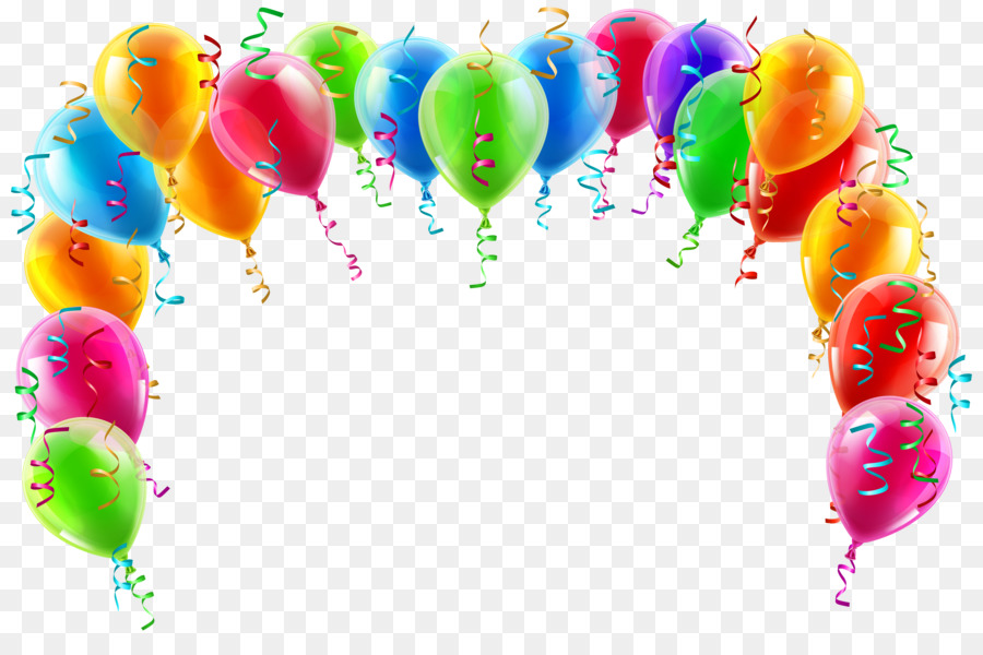 Festive Balloon Arch Decoration - Free PNG Download for Celebrations