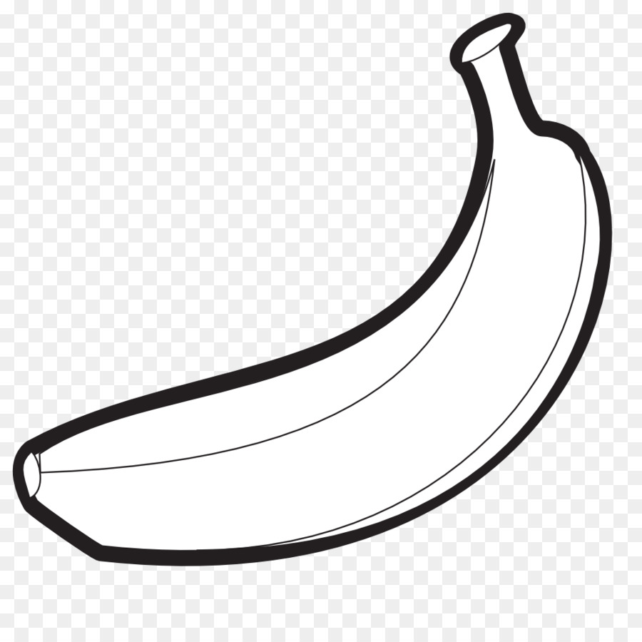 Banana Line Art Illustration - Free Clipart for Educational & Design Use