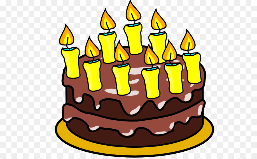 Happy Birthday Cake Illustration - Free Clipart for Celebrations