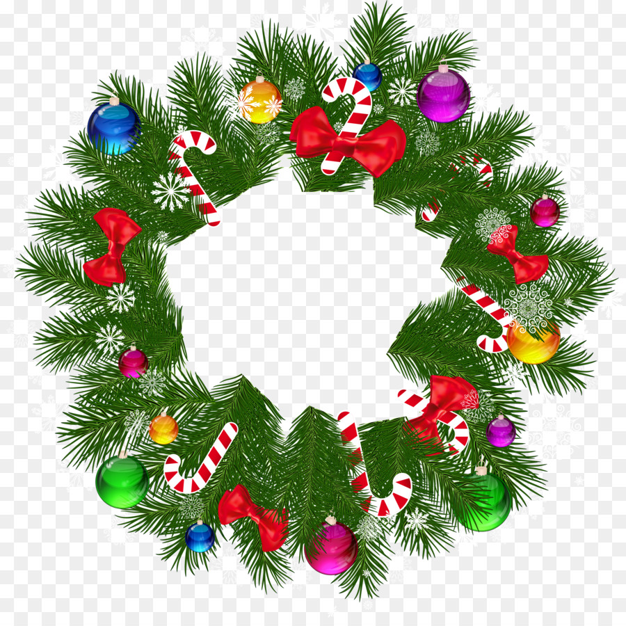 Download Free Christmas Wreath PNG - Holiday Decor Clipart