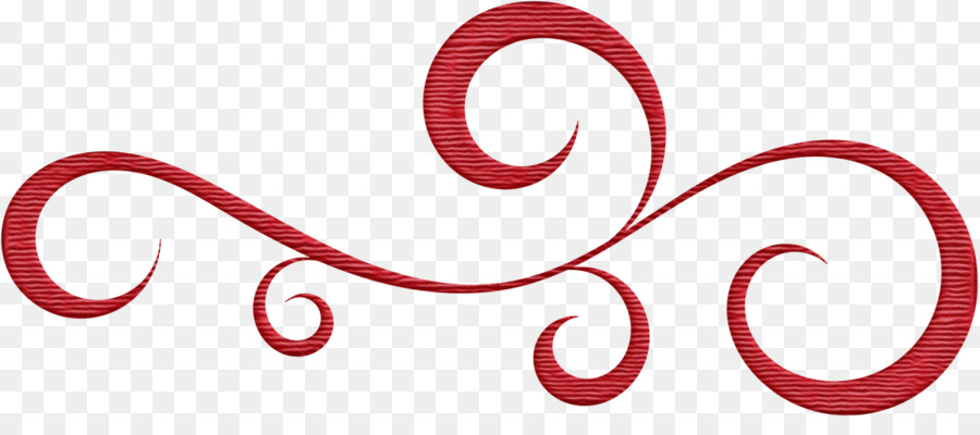 Elegant Red Scrollwork Ornament - Decorative Vector Graphic for Design Projects