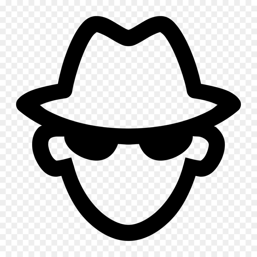 Anonymous User Icon - Fedora and Sunglasses Symbol for Privacy & Security