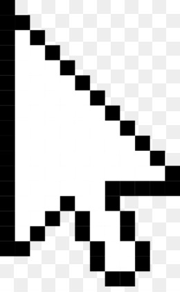 Classic Pixelated Arrow Cursor Icon - Free PNG Download