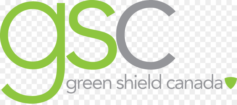 Green Shield Canada logo with stylized "gsc" in green and gray, plus text and leaf icon.