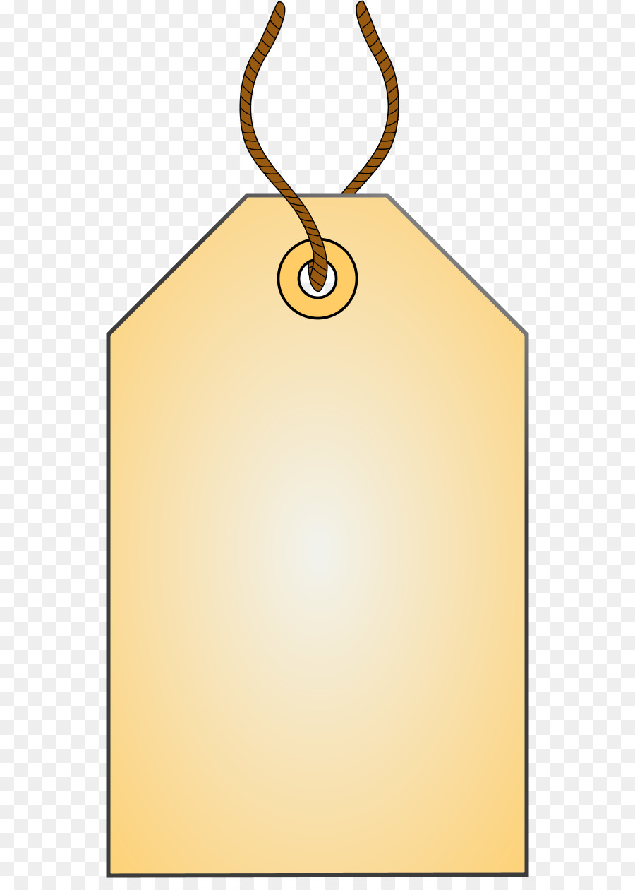 Blank beige price tag with brown twine loop, ready for labeling or pricing items.