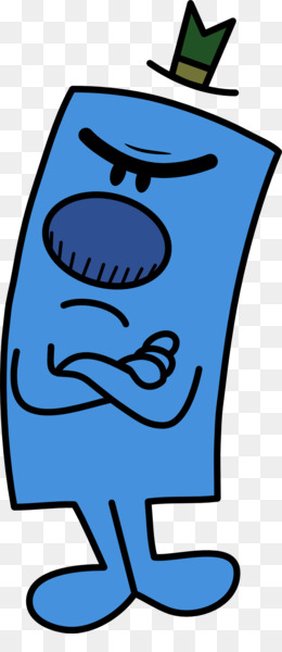 Mr. Grumpy - The Iconic Angry Blue Character from Mr. Men Series