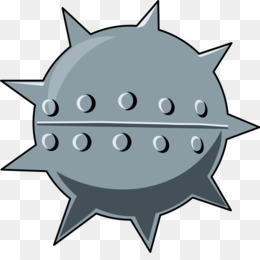 Spiked Metal Ball Weapon - Fantasy & Medieval Armor Illustration