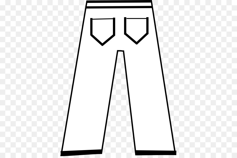 Pants Illustration - Clean Line Art for Fashion & Design Resources