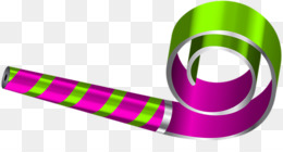 Pink & Green Party Horn - Festive Celebration Prop for Birthdays and New Year’s