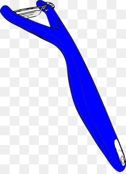 Blue Y-shaped vegetable peeler with stainless steel blade on transparent background