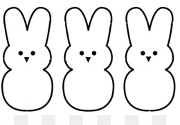 Free Printable Bunny Outline Clipart for Easter Crafts & Coloring