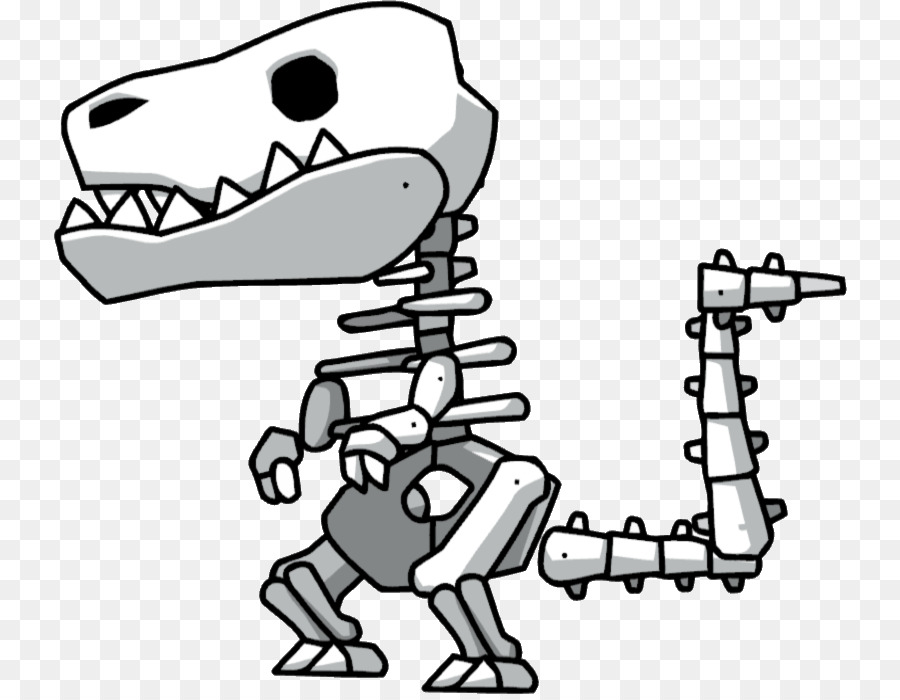 Robotic Dinosaur Skeleton Illustration - Fun Sci-Fi Art