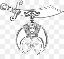 Ancient Masonic Symbolism: Sword, Pharaoh, and Star Emblem