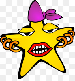Sassy Star Cartoon Character - Fun & Expressive Clipart