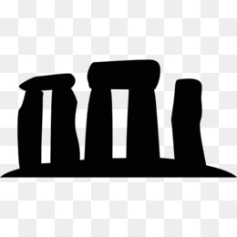 Silhouette of Stonehenge, ancient megalithic stone circle in Wiltshire, England.
