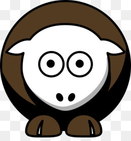 Cute Cartoon Sheep Illustration - Free PNG Clipart