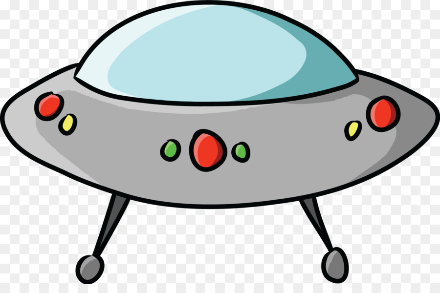 Classic UFO Flying Saucer Illustration - Free Clipart Image