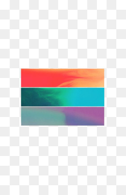 Abstract three-band gradient design with red-orange, teal, and violet hues on transparent background.
