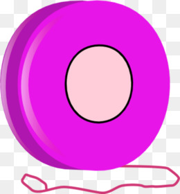 Purple Yo-Yo Illustration - Playful Toy Graphic for Kids & Design Projects