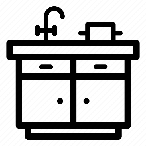 Black shopping cart icon on diagonal striped background, representing e-commerce or online checkout.