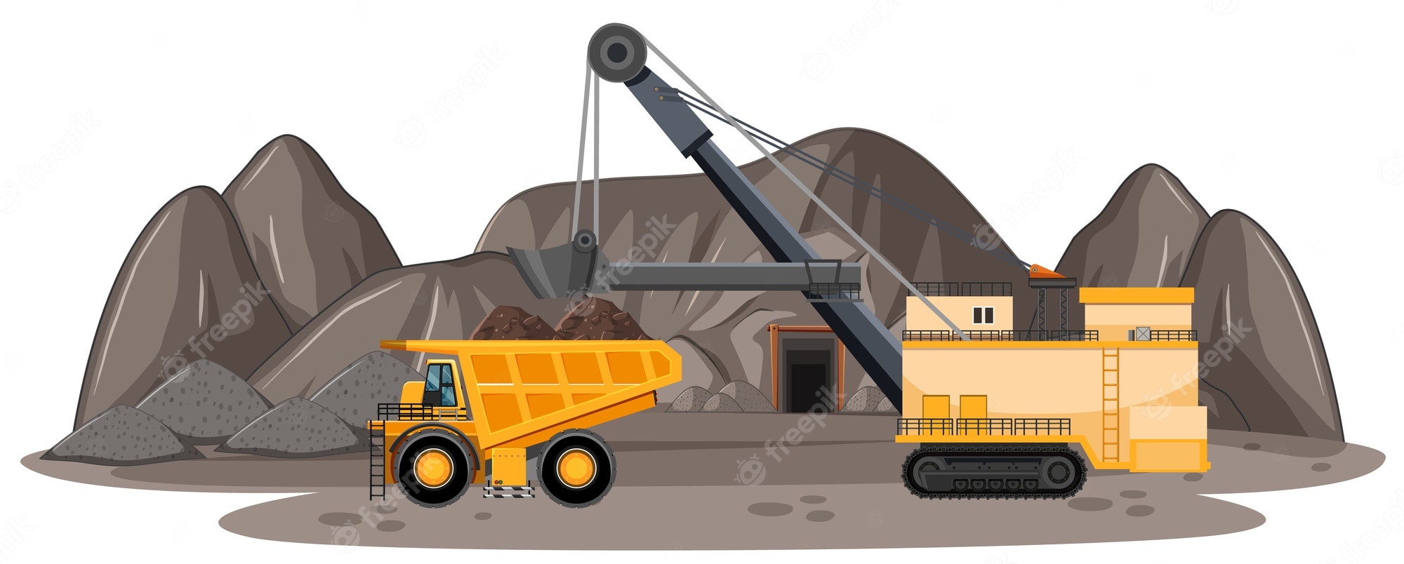 mining equipment clipart