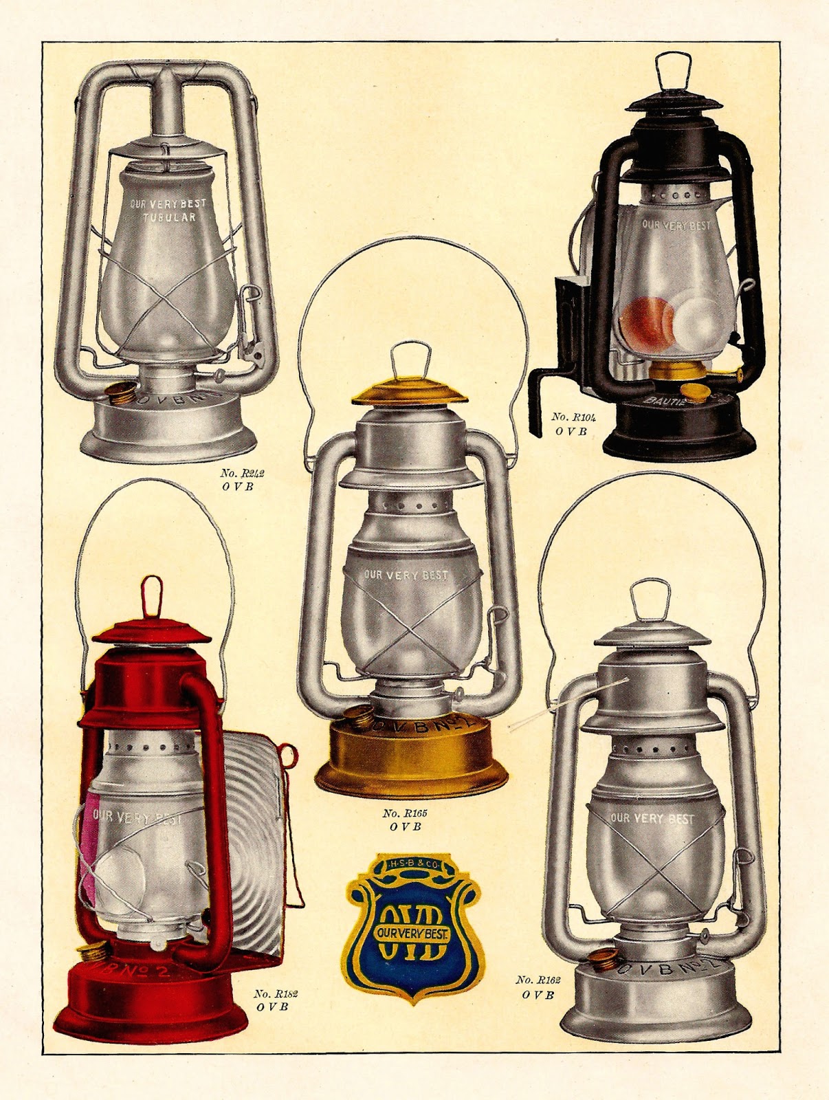 OVB Kerosene Lanterns Catalog - Classic Vintage Lighting Models