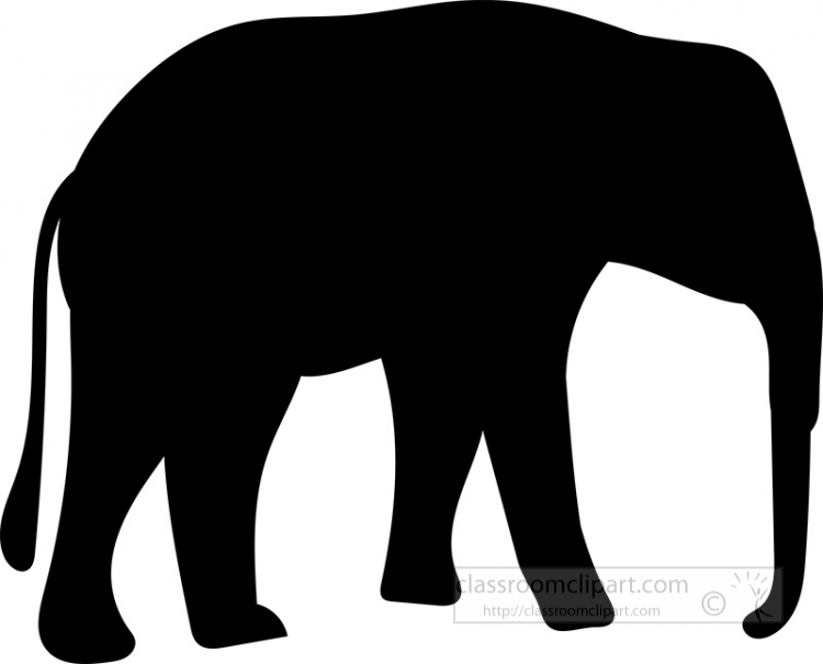 Elephant Silhouette Clipart - Free Download for Educational & Design Use