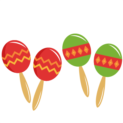 Festive Maracas Clipart for Celebrations and Party Designs