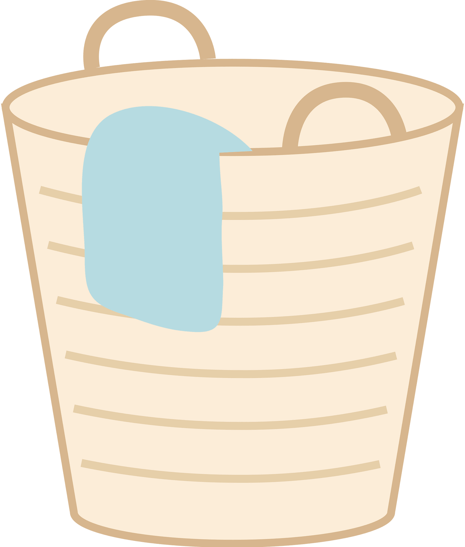 Laundry Basket Stock Illustration - Download Image Now - Laundry - Clip ...