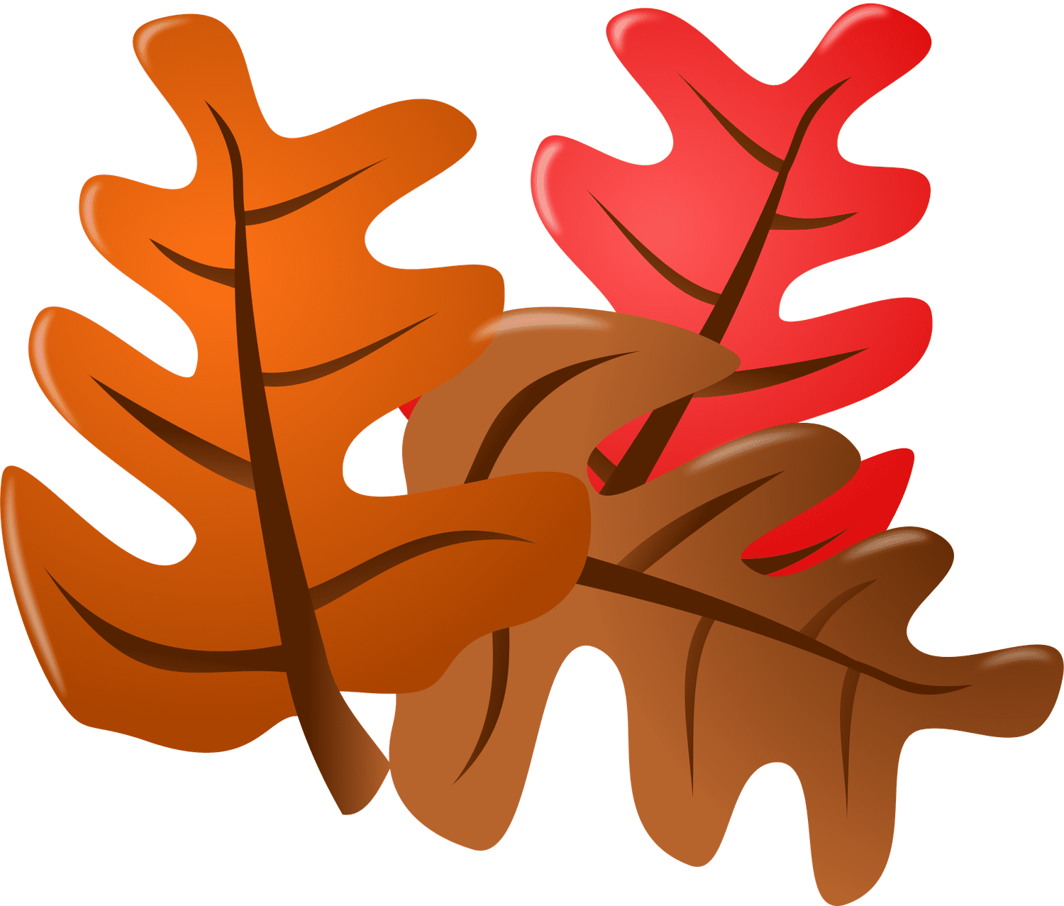 Set Of Autumn Leaves Png Clipart Image - Autumn Leaf Png Clipart - Clip ...