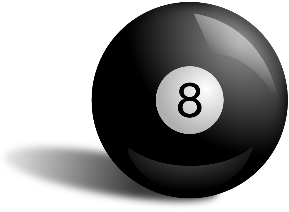 8 Ball Pool Cue Billiards Vector .eps .dxf Svg & a .png 